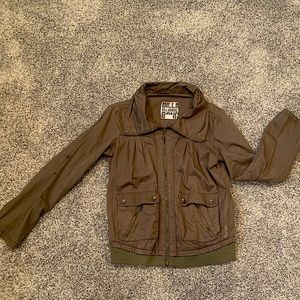 Green Billabong Bomber Jacket